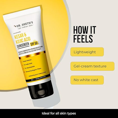 Dr. Sheth'S Kesar & Kojic Acid Sunscreen 30G