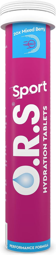 O.R.S Sport Hydration Tablets Natural Mixed Berry Flavour 20 Tablets