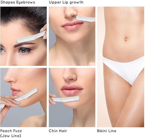 Sanfe Glide Face Razor for painfree facial hair removal (3 units)