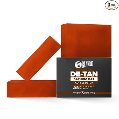 Beardo Detan Coffee Detox Bathing Bar 75G Pack Of 3