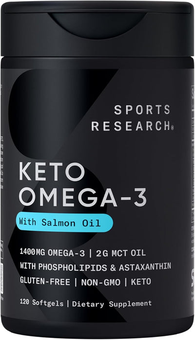 Sports Research Keto Omega-3 1400Mg Softgel Cap 120'S