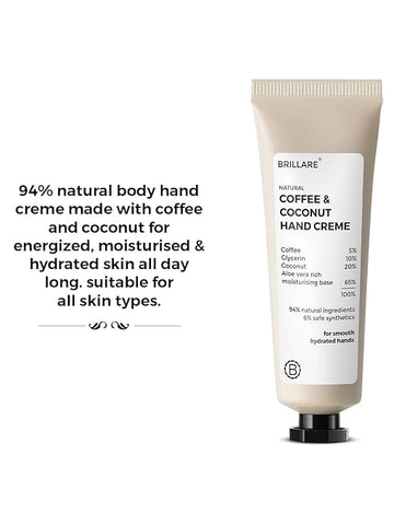 Brillaire Coffee & Coconut Hand Cream 30Gm