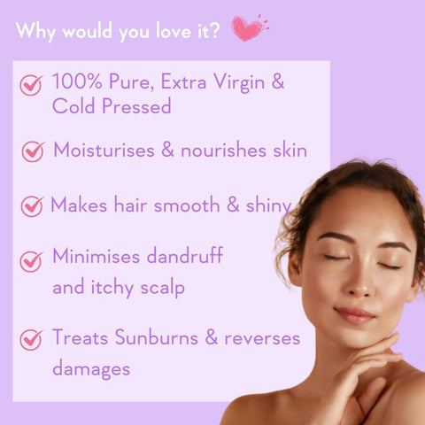 WishCare Pure Cold Pressed Natural Unrefined Jojoba Oil For Face, Hair & Skin