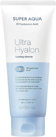 Missha Super Aqua Ultra Hyalron Foaming Cleanser 200ML 7226
