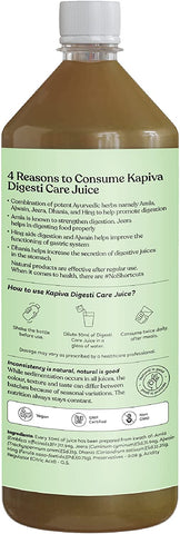 Kapiva Digesti Care Juice - Provides Relief From Acidity & Bloating | Goodness of Amla, Jeera, Ajwain, and Hing to Aid Digestion and Metabolism (1L)