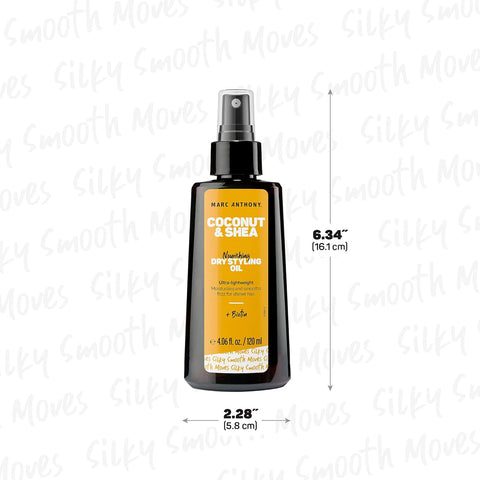 Marc Anthony 100% Extra Virgin Coconut Oil & Shea Butter Dry Styling Oil, 120 Ml