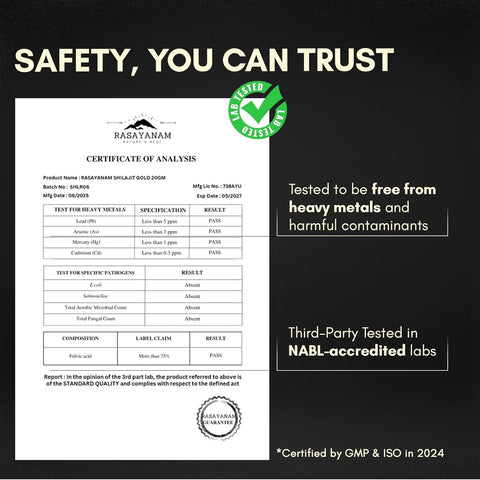 Rasayanam Shilajit Gold Resin 20g (80 Servings)