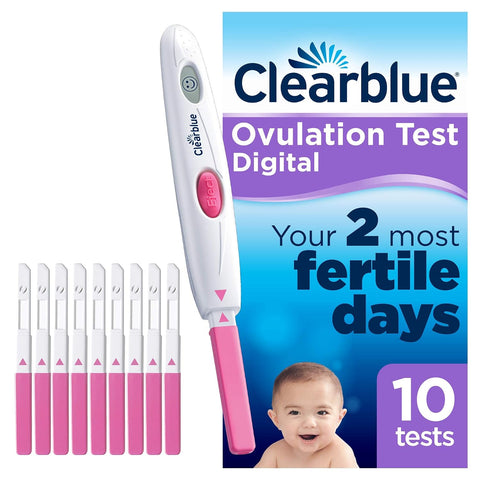Clearblue Digital Ovulation Test Kit (OPK) - Clearblue, Proven To Help You Get Pregnant, 1 Digital Holder And 10 Tests