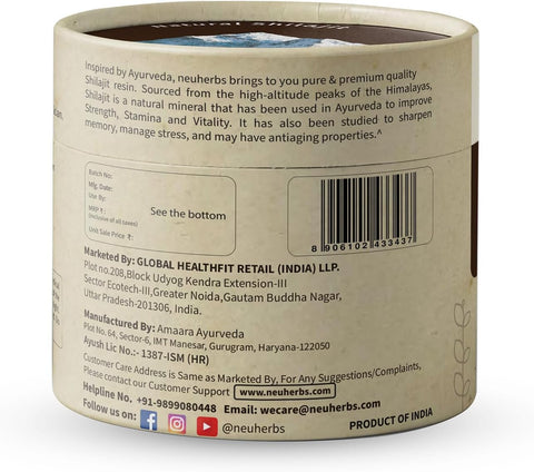 Neuherbs Pure Himalayan Shilajit 20g