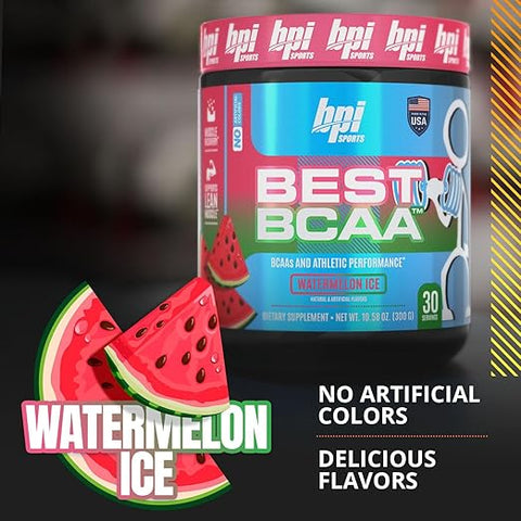 أفضل BCAA 30 جرعة من ثلج البطيخ من بي بي آي 300 جرام
