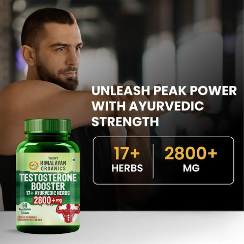 Himalayan Organics Testosterone Booster 2800 +mg 90 Tabs