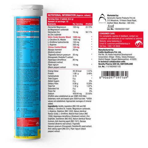 FAST&UP MAN EXTEND - LAST LONGER IN BED & DELAY CLIMAX - cola 20