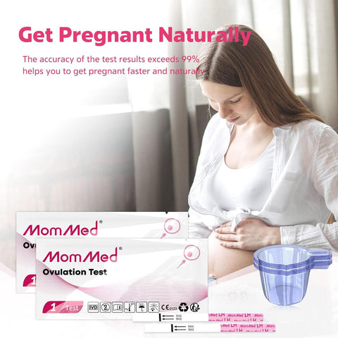 Mommed 50 Lh Ovulation Predictor Kit With 50 Collection Cups For Women