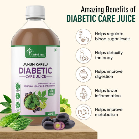 Herbal max Diabetic Care karela jammun 450 ml - Image 2
