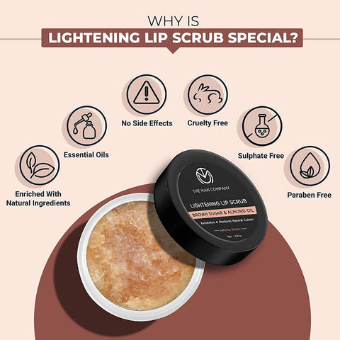 The Man Company Lightening Lip Scrub 10g