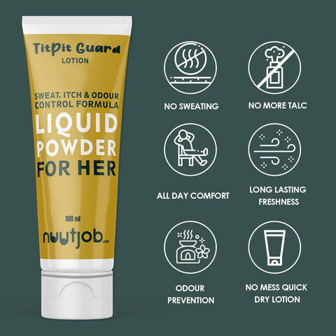 Nuutjob Titpit Gaurd Lotion Liquid Powder for her 100 ml