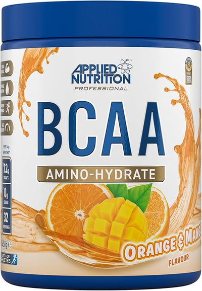 مُركّز BCAA Amino Hydrate بنكهة البرتقال والمانجو 450 غ