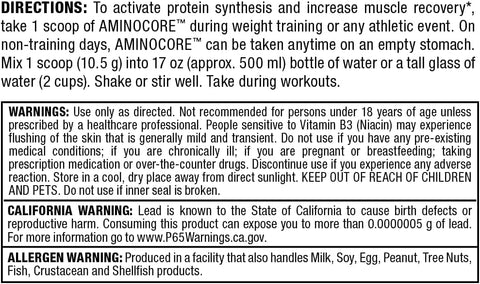 Allmax Nutrition Aminocore BCAA Watermelon - 345g Sports Supplement Powder