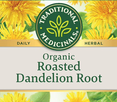 Traditional Medicinal Roasted Dandelion Root, 16 Teabags