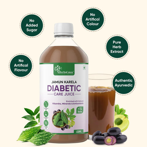 Herbal max Diabetic Care karela jammun 450 ml - Image 4