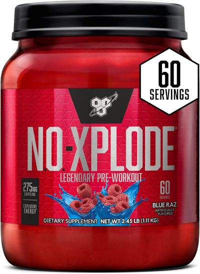 BSN N.O XPLODE 2.45LB 60SERV BLUE RASP (6/CASE)