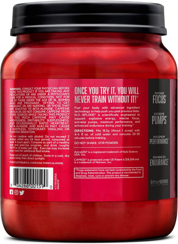 Bsn N.O Xplode 2.45Lb 60Serv Fruit Punch (6/Case)