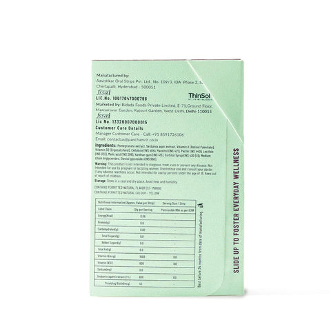 Panchamrit Oral Multi Vitamin Melting Strips for Hair 30 (Pack of 2)