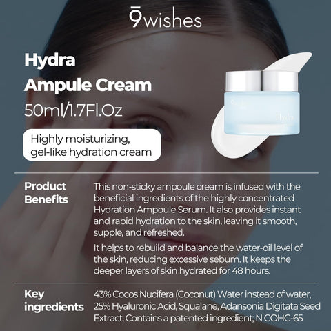 9Wishes Hydra Ampule Cream 50 ml