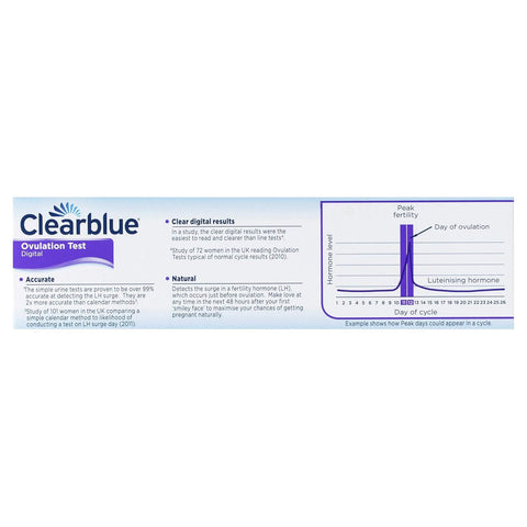 Clearblue Digital Ovulation Test Kit (OPK) - Clearblue, Proven To Help You Get Pregnant, 1 Digital Holder And 10 Tests