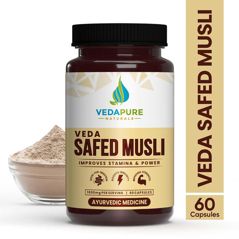 Vedapure Safed Musli Power For Strength 60 Capsules