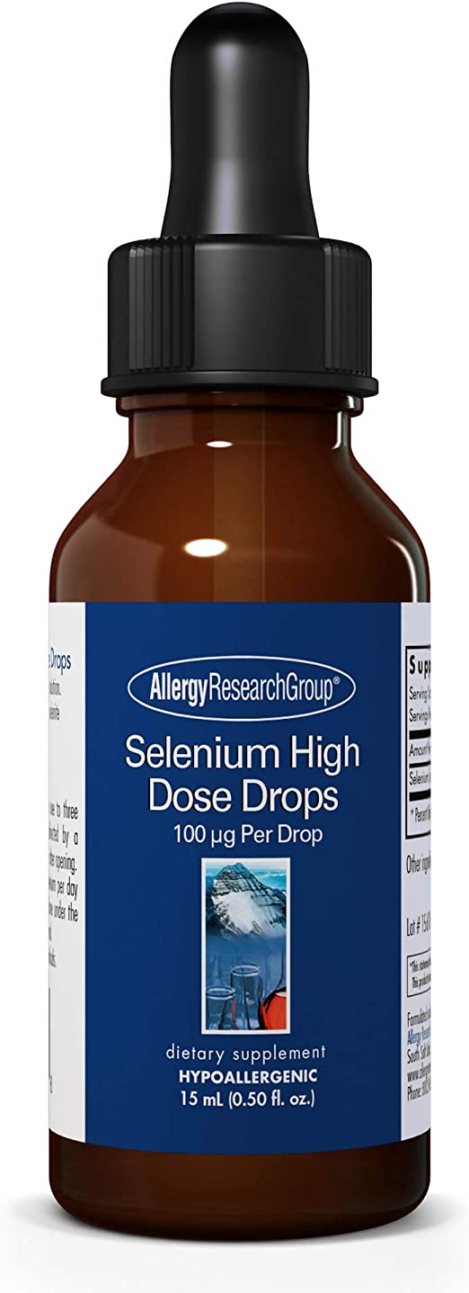 Allergy Research Group - Selenium High Dose Drops - Liver and Immune Support - 15 mL (0.50 fl oz)