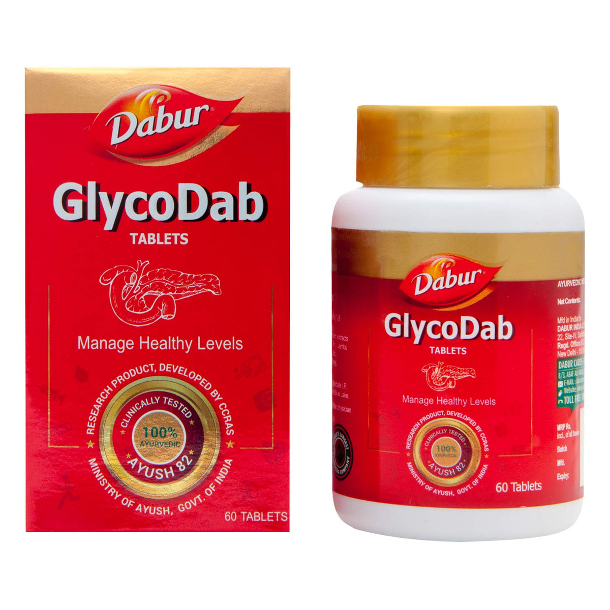 Dabur GlycoDab Tablets 60