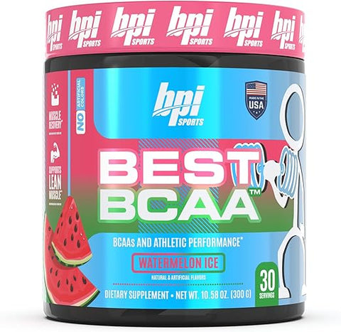 أفضل BCAA 30 جرعة من ثلج البطيخ من بي بي آي 300 جرام
