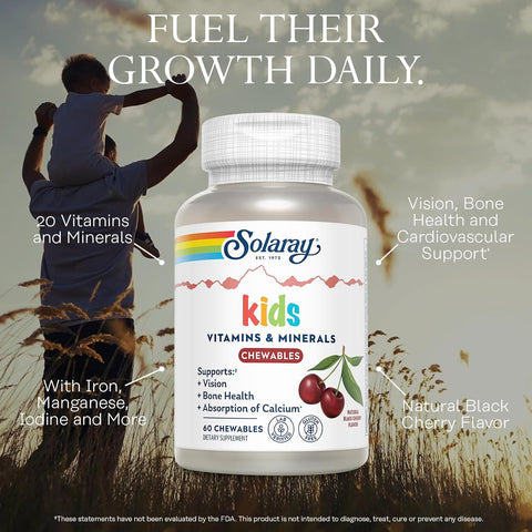 Solaray Children's Vitamins & Minerals Chewable Tab 60's