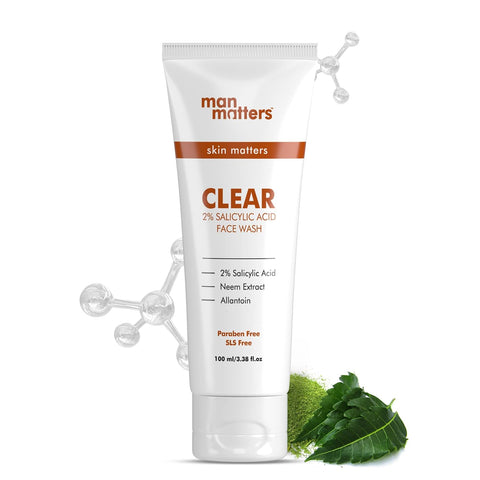 Man Matters Clear 2% Salicylic Acid Face Wash for Men 100ml