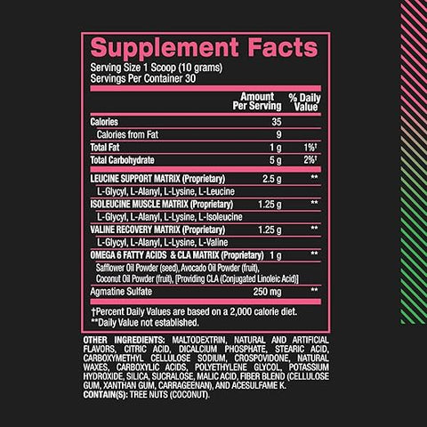 أفضل BCAA 30 جرعة من ثلج البطيخ من بي بي آي 300 جرام