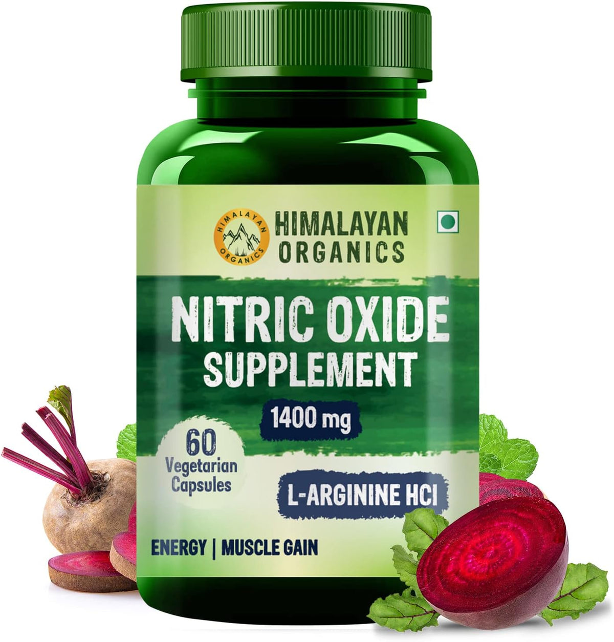 Himalayan Organics Nitric Oxide Supplement 1400mg 60 Tablets