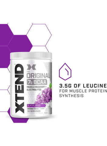 مسحوق BCAA الأصلي من XTEND بنكهة العنب الجليدي 
