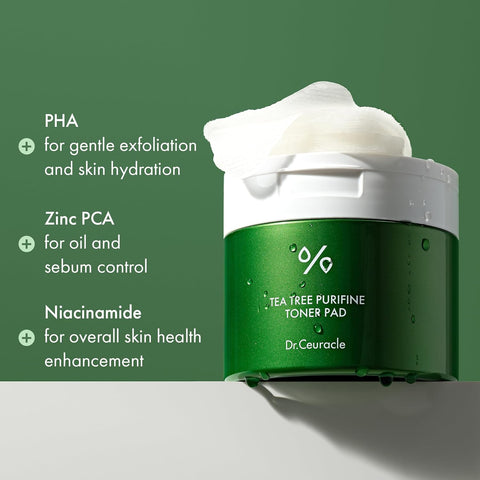 Dr.Ceuracle Tea Tree Purifine Toner Pad 160Ml (60Pcs)