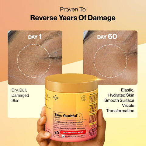 Setu Skin Youthful Powder Peach Mango flavor 300g