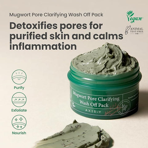 Axis-Y Mugwort Pore Clarifying Wash Off Pack 50Ml