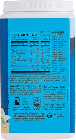 Sunwarrior Protein Warrior Blend 750g - Vanilla