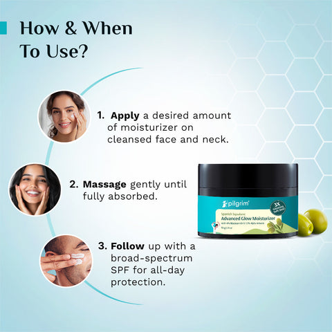 مرطب بيلجريم سكوالين جلو مع النياسيناميد وفيتامين سي ٥٠ غرام