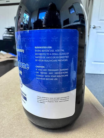 COMPASS LABORATORY Methylene Blue 1% USP-Grade Methylthioninium Chloride Liquid | High Purity Dietary Supplement for Brain Function & Cognitive Health | No Formaldehyde 237ml Glass Bottle