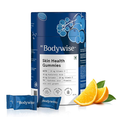 Be Bodywise Collagen Skin Health Gummies | 10,000 mcg Glutathione, Hyaluronic Acid, Vitamin C, Vitamin E & Glutathione 60 Gummies