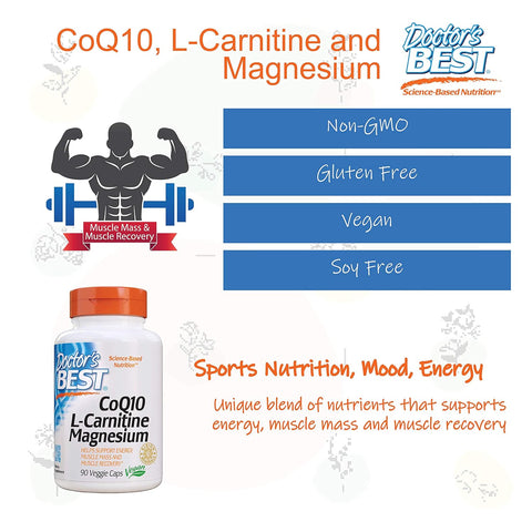 DR BEST COQ10 L-CARNITINE MAGNESIUM 90VCAPS