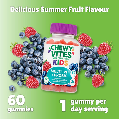 Chewy Vites Kids Multi- Vitamin Probiotic Gummies 60'S