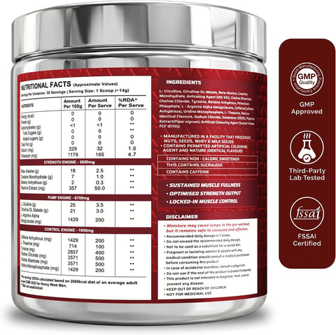 Wellcore Dynamite Pre-Workout Powder with Citrulline - Valencia Orange, 420g – image 4