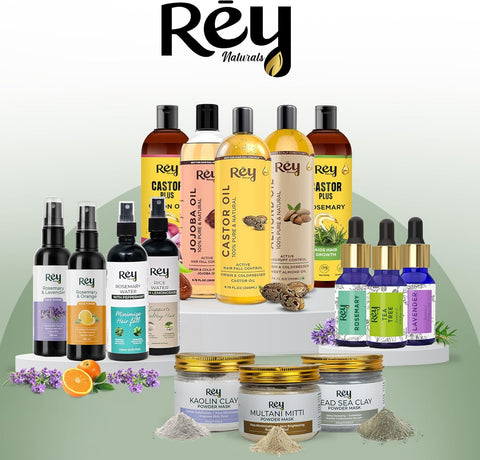Rey Naturals Cold Pressed Castor Oil For Hair Growth 200 ml