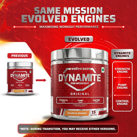Wellversed Dynamite Pre-Workout Valencia Orange (210g)
